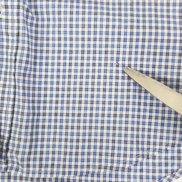 Rag & Bone Mens Gingham Plaid Print Long Sleeve Button Down Size 16 - Picture 11 of 11